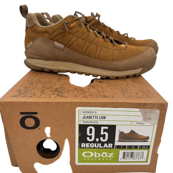 Oboz Women's Jeanette Low Tamarack Hiking Sneakers Size 9.5 New in Box - Picture 1 of 9